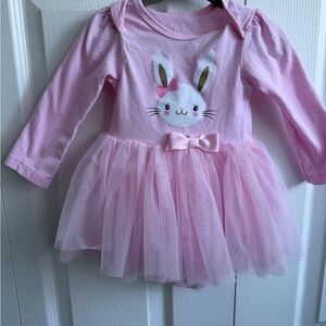 The Children's Place Pink Bunny Tulle Dress